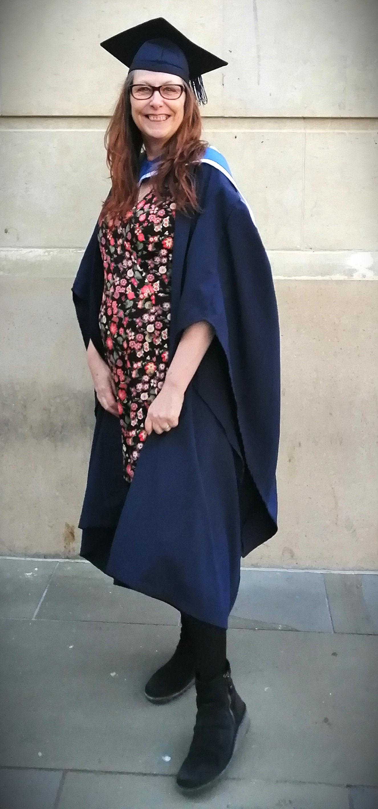 Suzy Sheppard in graduation gown